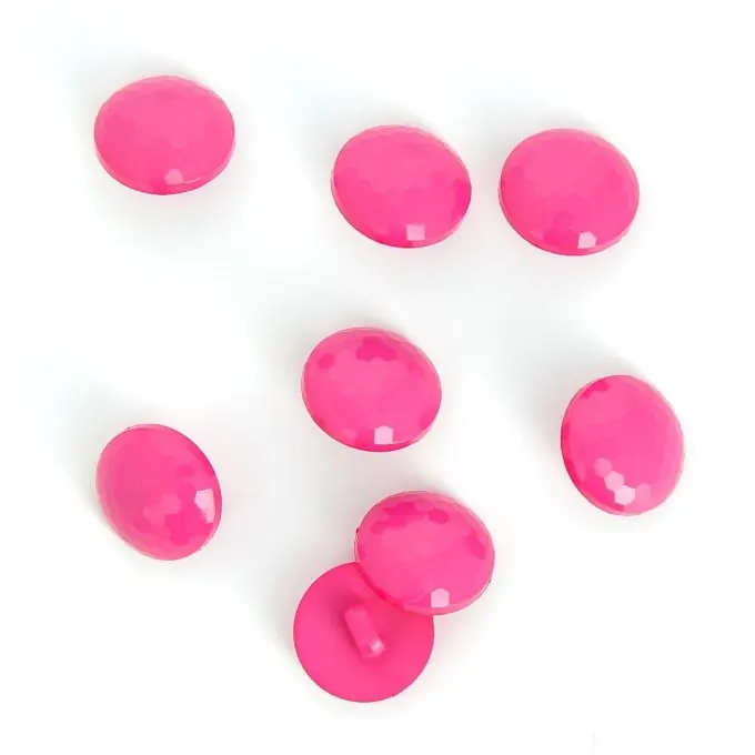 Knöpfe Diamant dunkelrosa 15 mm Billig