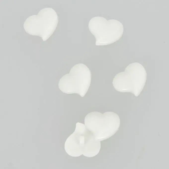 Knöpfe in Herzform weiß 18 mm Heißes Angebot