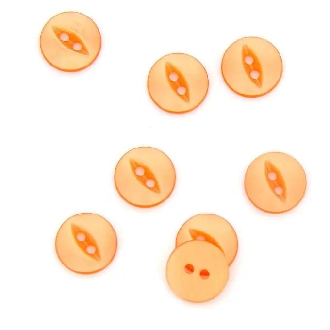 Knöpfe rund orange 14 mm Hochwertig