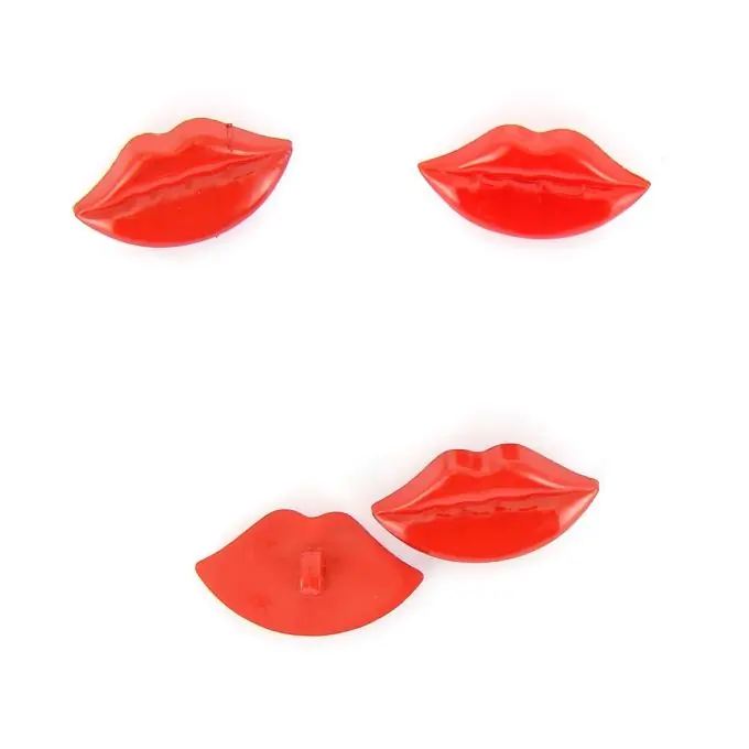 Knöpfe in Lippenform mit Stiel 24 mm Billig