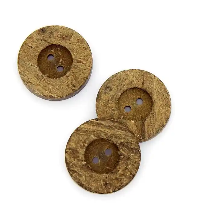 Knöpfe rund Kokos braun 28 mm Sonderangebot