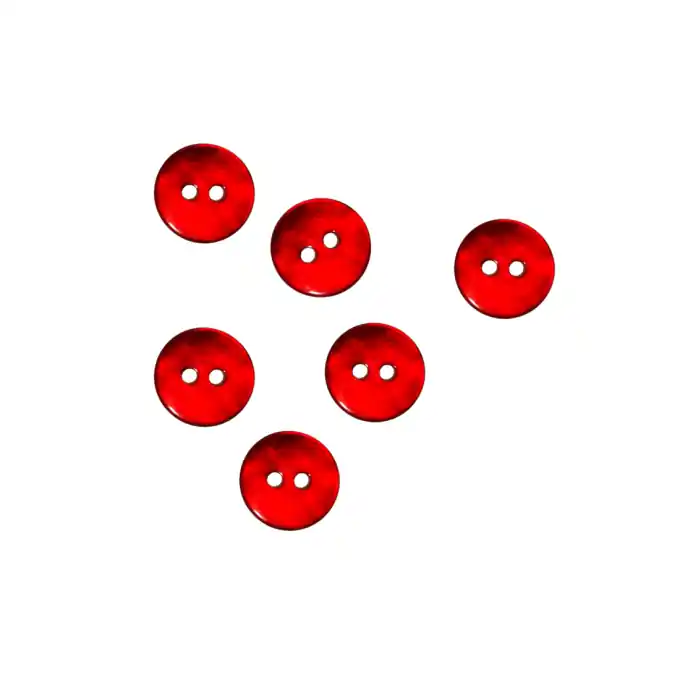 Perlmuttfarbene Knöpfe dunkelrosa 11 mm Schneller Versand