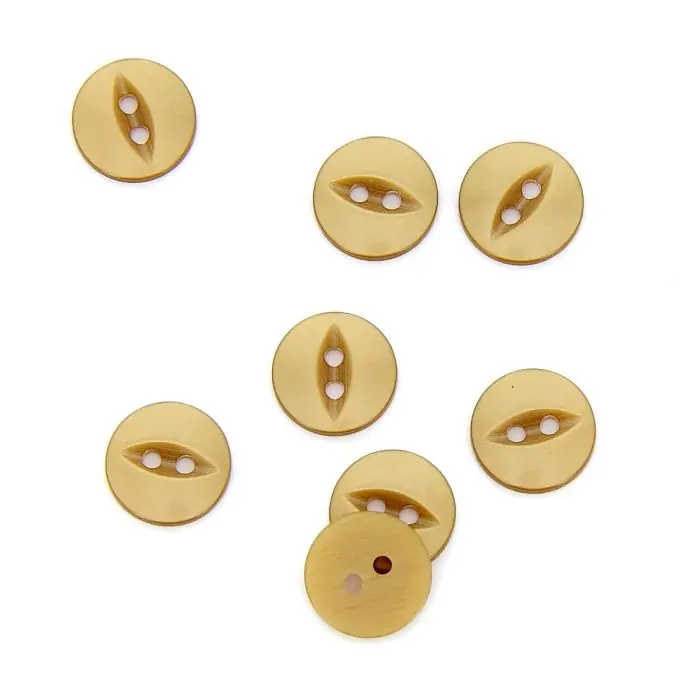 Kostenloser Rückversand Knöpfe rund braun 14 mm