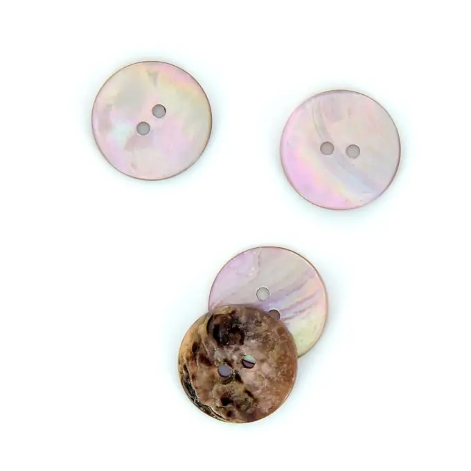 Perlmuttfarbene Knöpfe creme 20 mm Jetzt Zugreifen