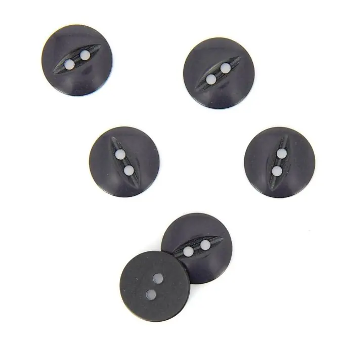 Geprüft Knöpfe rund dunkelblau 16 mm