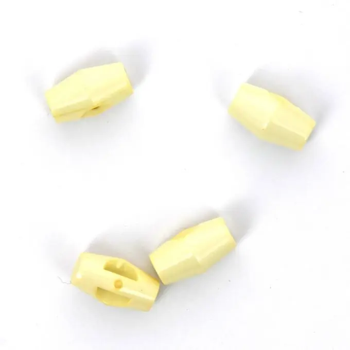 Schnäppchen Plastikknöpfe in Form eines Holzscheits creme 20 mm