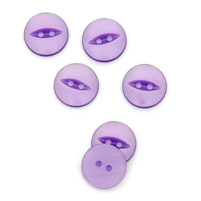 Kostenfreie Lieferung Knöpfe rund hellviolett 16 mm