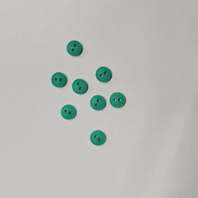 Top-Preis Flache Knöpfe 2 Löcher grün 11 mm