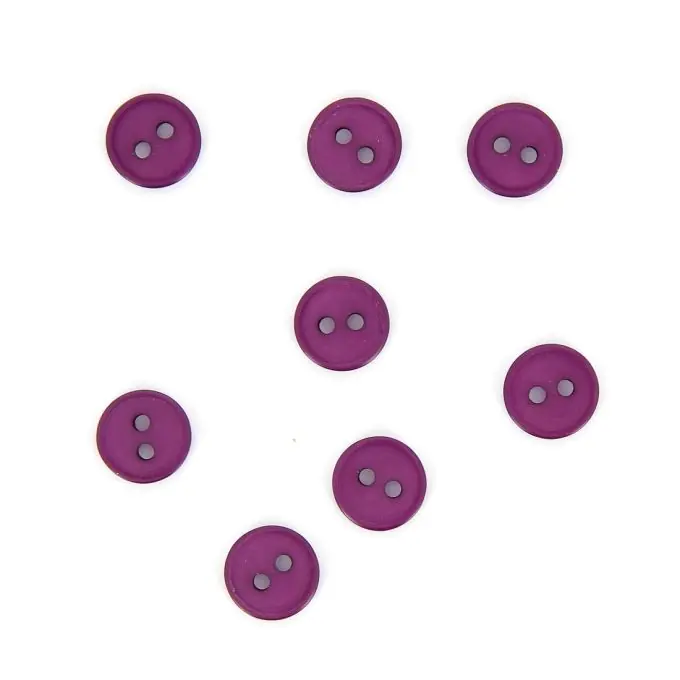 Direkt Vom Hersteller Flache Knöpfe 2 Löcher bordeaux 11 mm