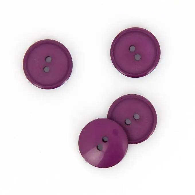 Knallerangebot Flache Knöpfe 2 Löcher bordeaux 15 mm