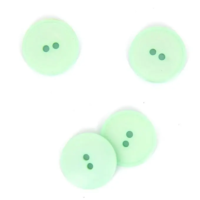 Angebot Flache Knöpfe 2 Löcher Pastelgrün 23 mm
