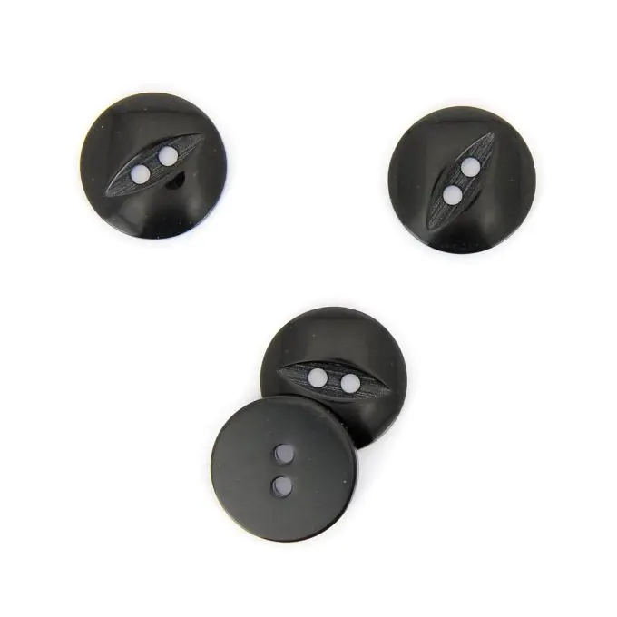 Knöpfe rund schwarz 19 mm Preiswert