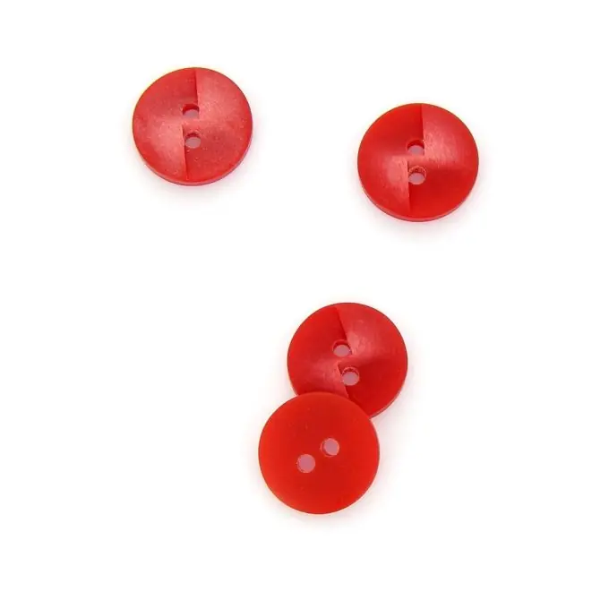 Polyester-Knöpfe rot 15 mm Direktkauf