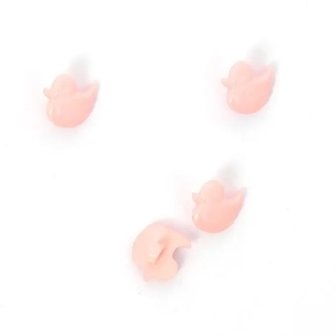 Bestseller Knöpfe in Entenform hellrosa 15 mm