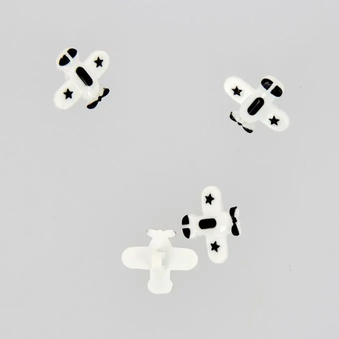 Knöpfe in Flugzeug-Form 18 mm Schnäppchen