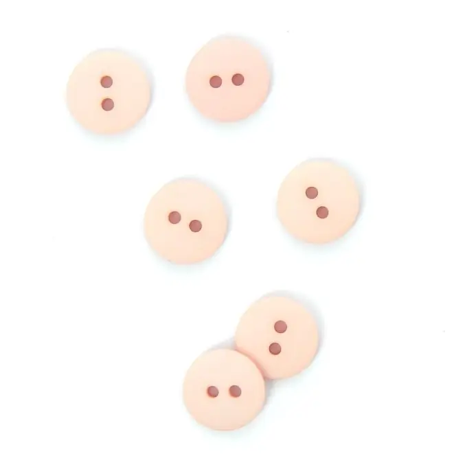 Flache Knöpfe hellrosa 14 mm Im Trend