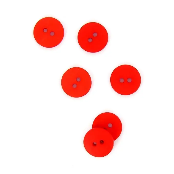 Jetzt Kaufen Flache Knöpfe rot 14 mm