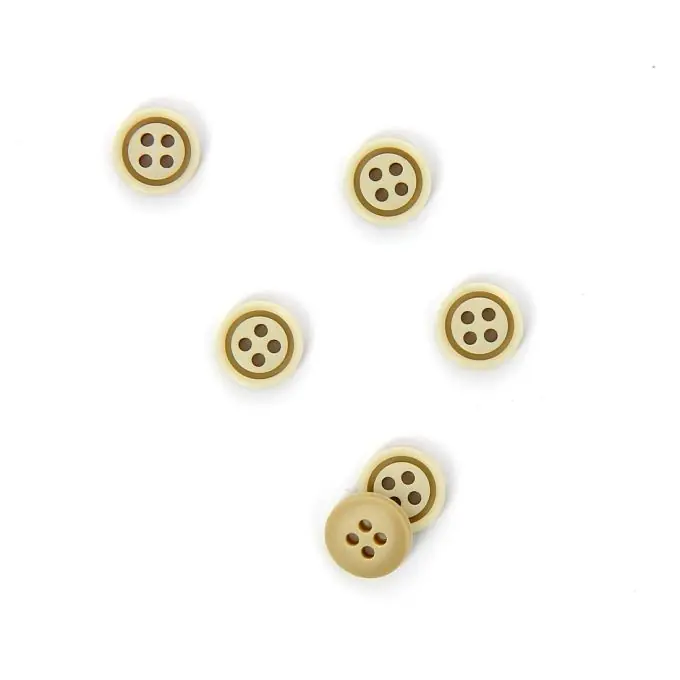 Angebot Runde bunte Knöpfe beige 14 mm