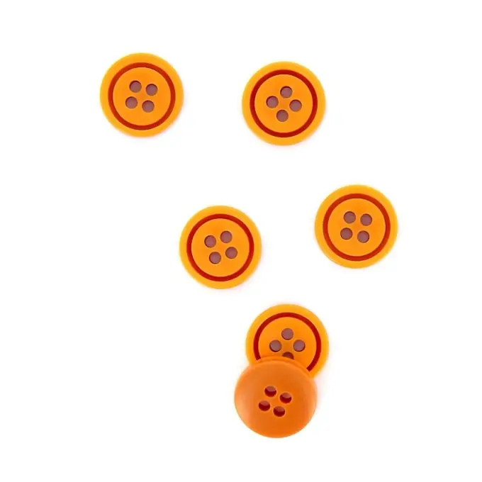 Knallerangebot Runde bunte Knöpfe orange 14 mm