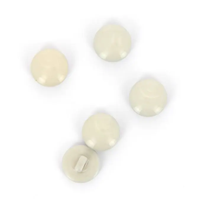 Preisknaller Runde Knöpfe mit Stiel hellgrau 15 mm