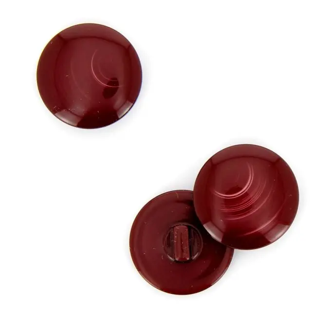 Kostenloser Versand Runde Knöpfe mit Stiel rot 25 mm