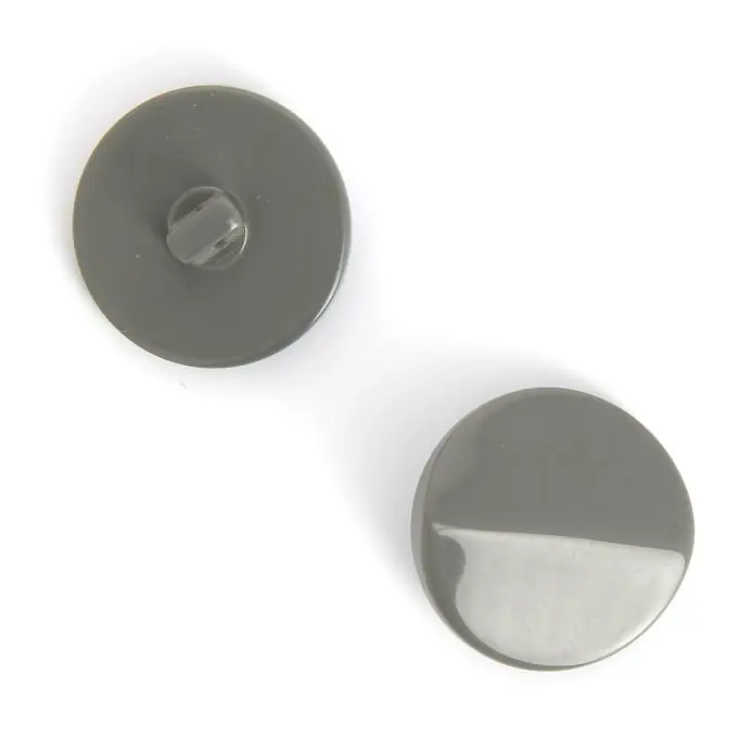 Exklusiv Wellenknöpfe grau 30 mm