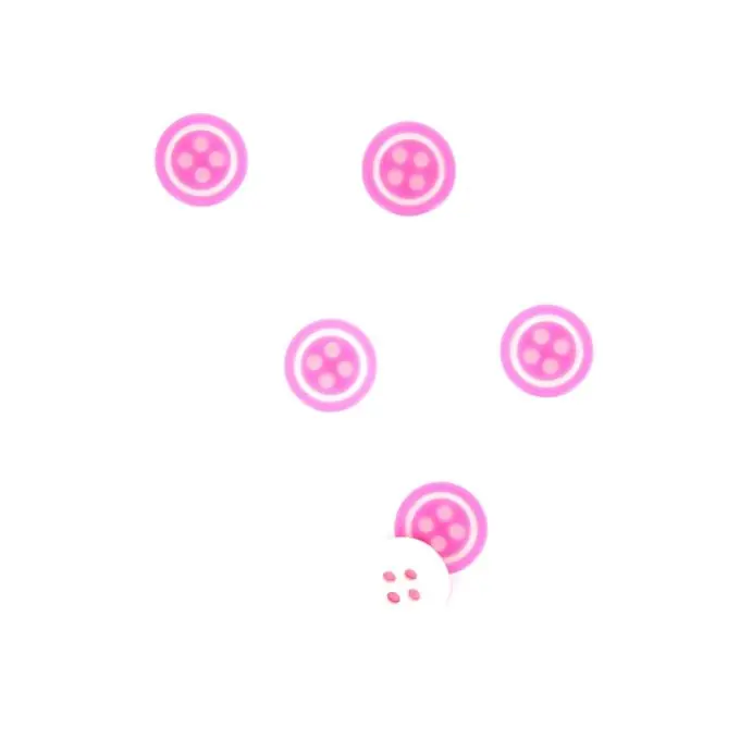 Mega-Angebot Knöpfe dunkelrosa und weiß 10 mm