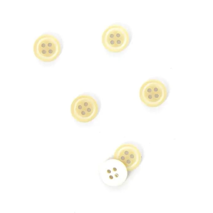 Top-Qualität Knöpfe beige und weiß 10 mm