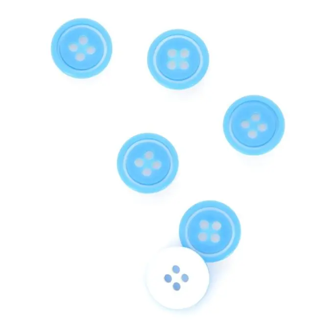 Knöpfe türkis und weiß 14 mm Heute Kaufen