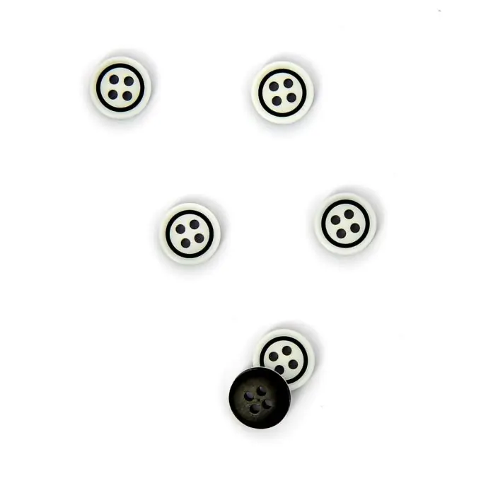 Letzte Chance Knöpfe weiß und schwarz 10 mm