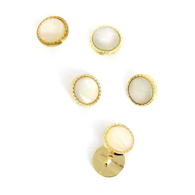 Jetzt Kaufen Vergoldete Knöpfe in Perlenform 13 mm