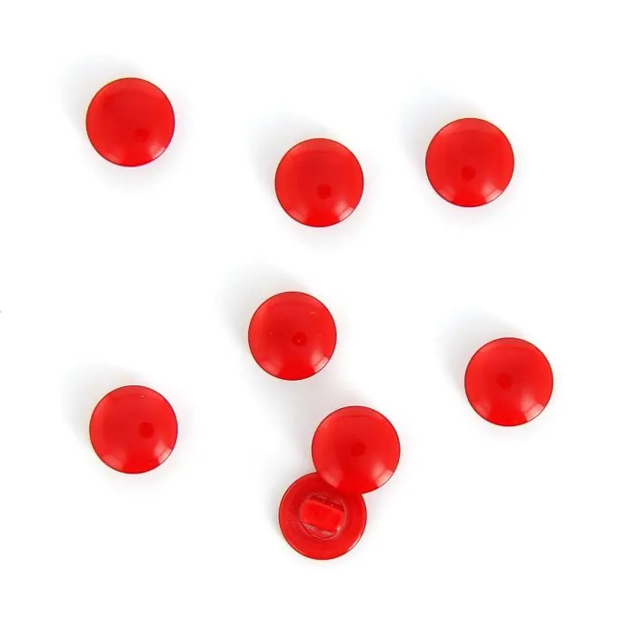 Exklusiv Knöpfe mit Stiel rot 11 mm