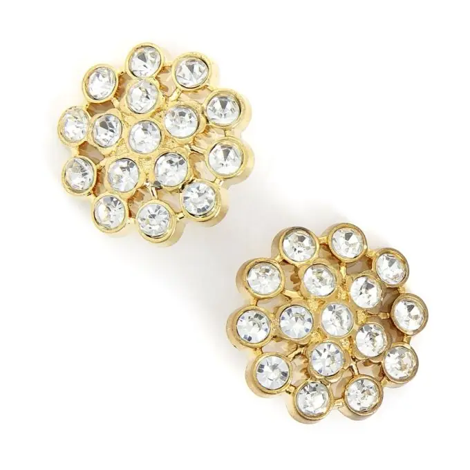 Blumenförmiger Diamantknopf mit Stiel 35 mm Markenprodukt