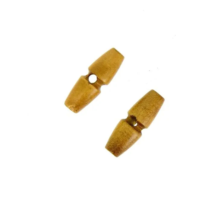 Weltweiter Versand Dufflecoat-Knöpfe 1 Loch hellbraun 30 mm