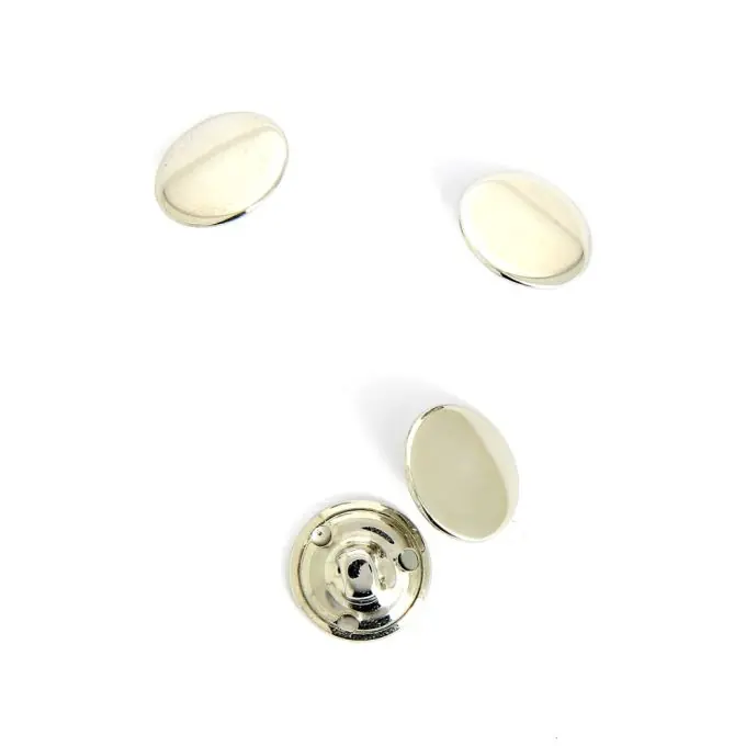 Versilbernte Knöpfe 15 mm Neue Ware