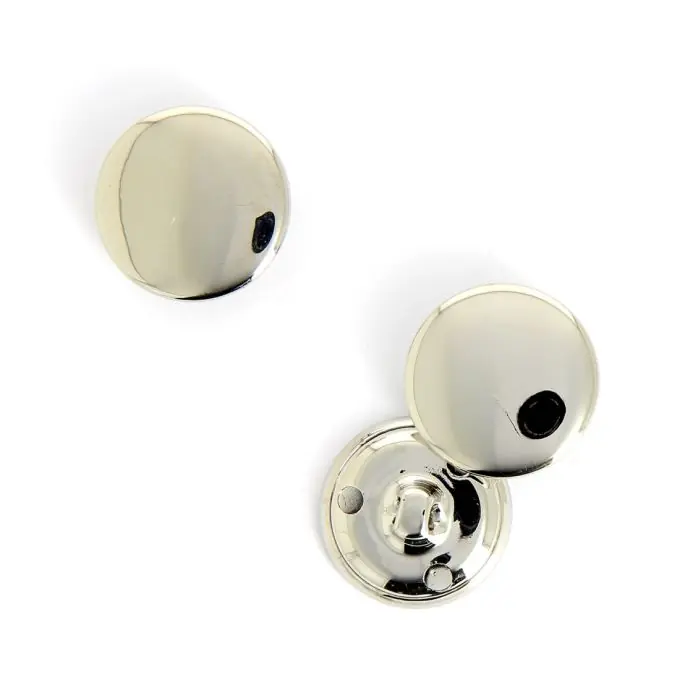 Neue Kollektion Versilbernte Knöpfe 22 mm