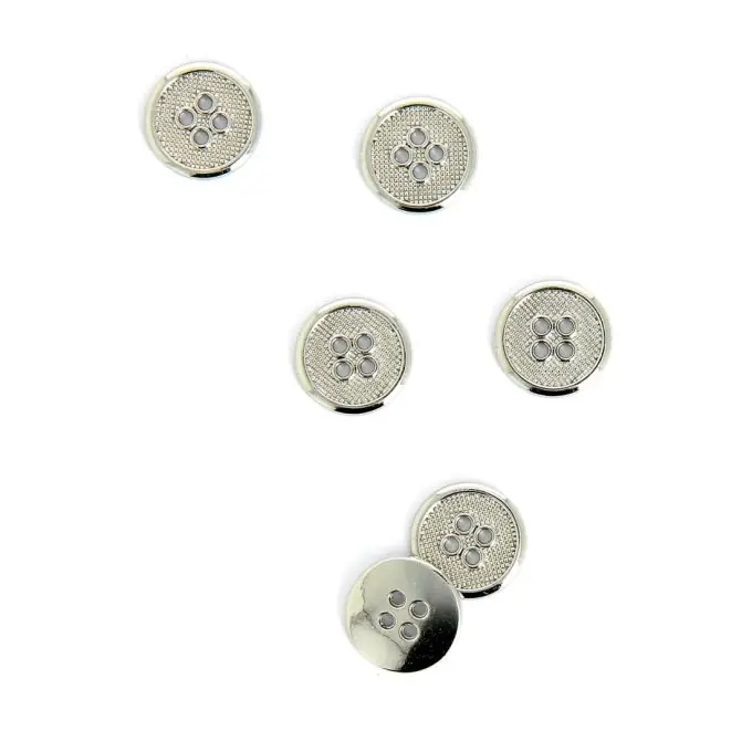 Versilberne Metallknöpfe 11 mm Expressversand
