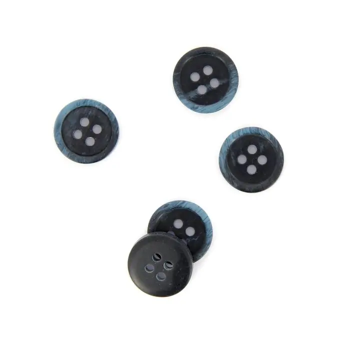 Marmorierte Knöpfe marineblau 15 mm Im Trend