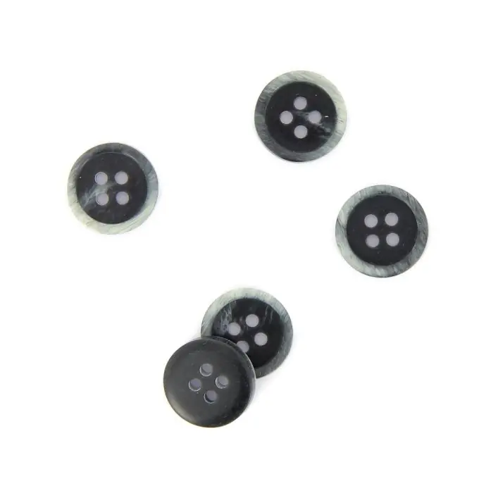 Top-Angebot Marmorierte Knöpfe grau 15 mm