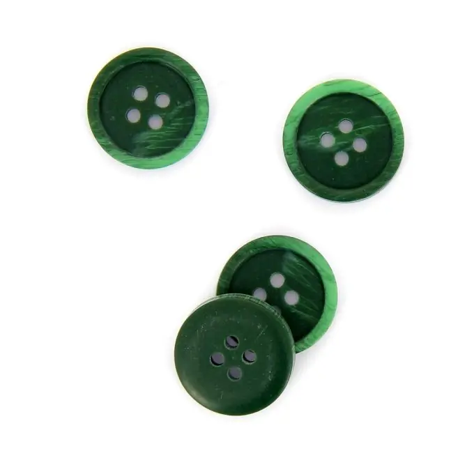 Letzte Chance Marmorierte Knöpfe grün 20 mm