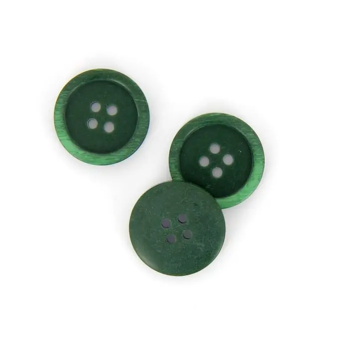 Heute Kaufen Marmorierte Knöpfe grün 23 mm