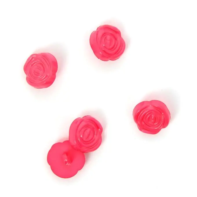 Nur Für Kurze Zeit Knopf in Rosenform 15 mm