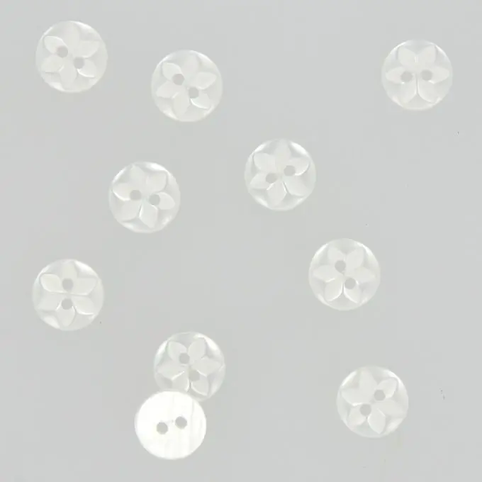 Blumenknöpfe 2 Löcher weiß 11 mm Kracherpreis