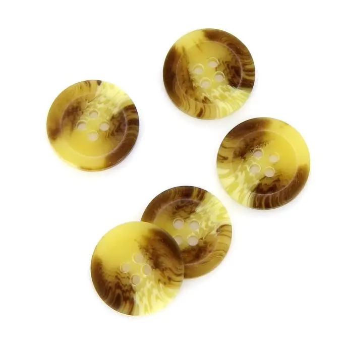 Exklusiv Marmorierte Knöpfe beige 20 mm