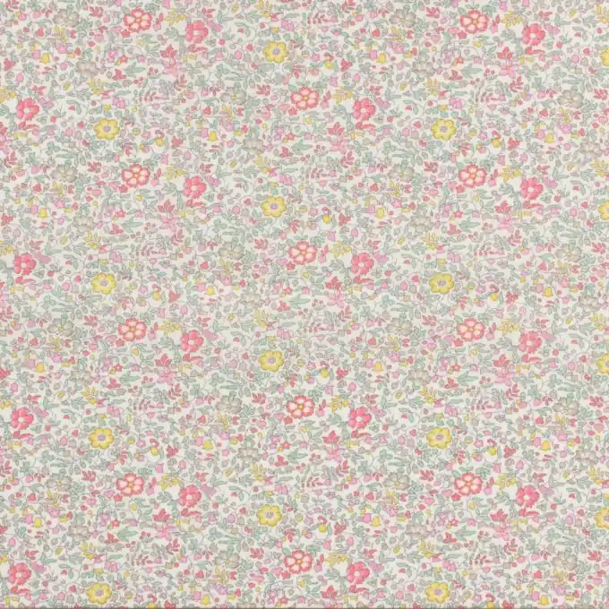 Stoff aus Baumwoll-Popeline Liberty Katie und Millie in Rosa Solange Der Vorrat Reicht