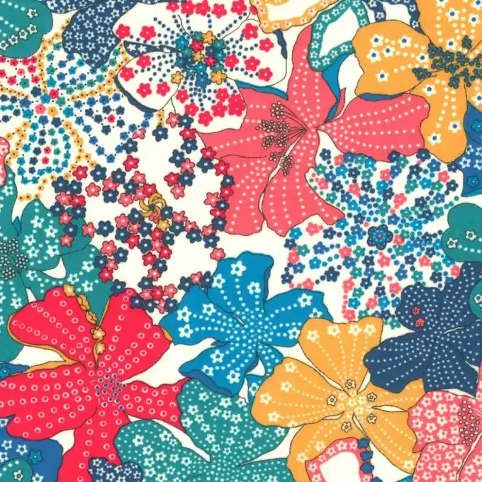 Garantierte Lieferung Baumwollpopeline Liberty Mauvey 138cm bunt