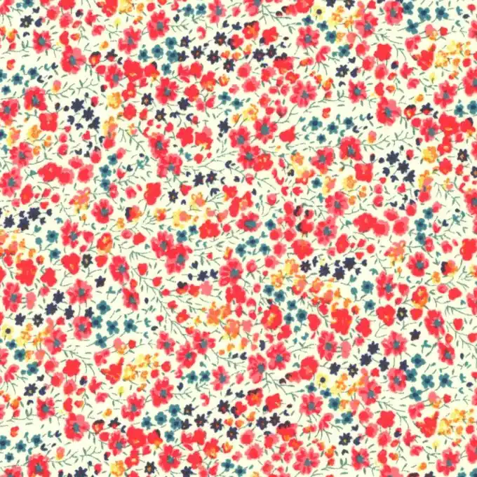 Finale Aktion Baumwollpopeline-Stoff Liberty Phoebe rot