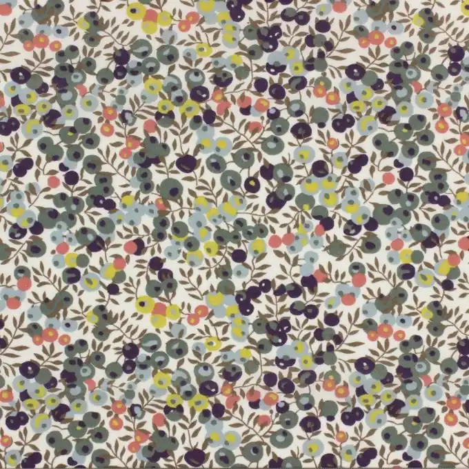 Handgefertigt Baumwollpopeline-Stoff Liberty Wiltshire grün
