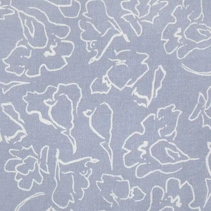 Garantierte Lieferung Leinen- Viskosestoff blau