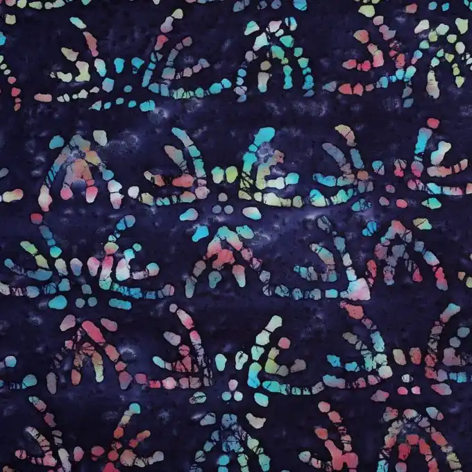 Violetter Batik-Baumwollstoff Echt